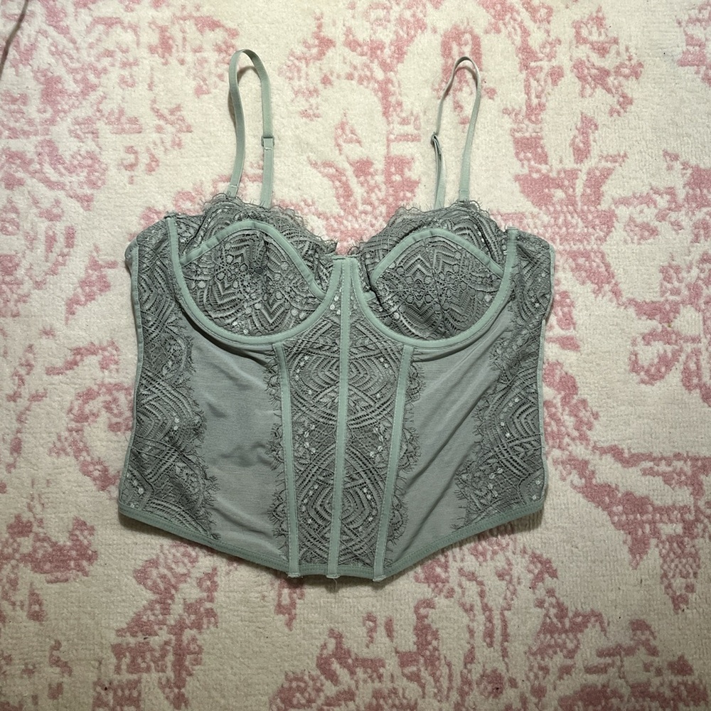 Chrishell Lace Mesh Bustier
